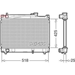 Radiador, arrefecimento do motor DENSO DRM47030