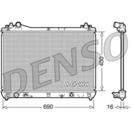 Radiador, arrefecimento do motor DENSO DRM47017