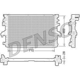 Radiador, arrefecimento do motor DENSO DRM32038
