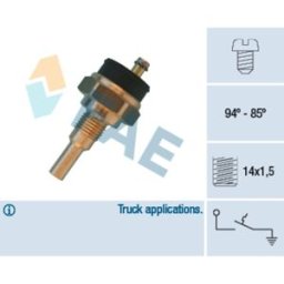 Interruptor de temperatura, ventilador do radiador FAE 36640