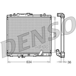 Radiador, arrefecimento do motor DENSO DRM45020