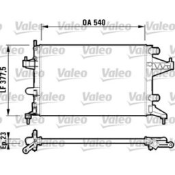 Radiador, arrefecimento do motor VALEO 732825