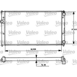 Radiador, arrefecimento do motor VALEO 731265