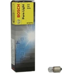 Lâmpada secundária BOSCH T2W Pure Light 12V, 2W