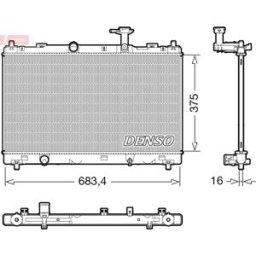 Radiador DENSO DRM47038