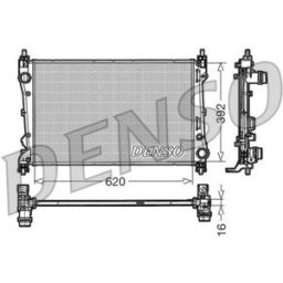 Radiador, arrefecimento do motor DENSO DRM09113