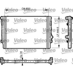 Radiador, arrefecimento do motor VALEO 735548