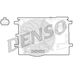 Ventoinha, condensador do ar condicionado DENSO DER09053