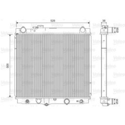 Radiador, arrefecimento do motor VALEO 701596