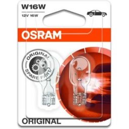 Ams-Osram Lâmpada secundária OSRAM W16W Standard 12V/16W, 2 Peça
