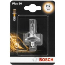 Lâmpada de halogéneo BOSCH H7 Plus 50% 12V, 55W