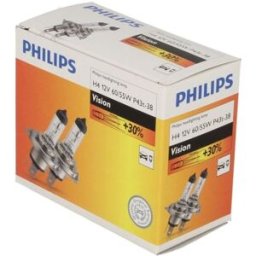 Lâmpada de halogéneo PHILIPS H4 Vision 12V/60/55W, 2 Peça