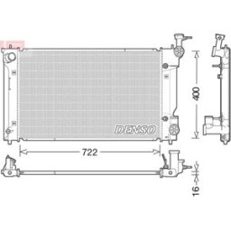 Radiador, arrefecimento do motor DENSO DRM50098