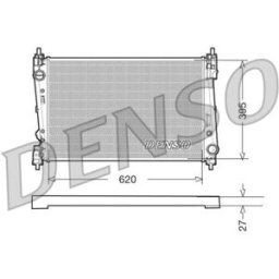 Radiador, arrefecimento do motor DENSO DRM09112