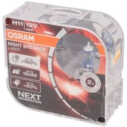 Ams-Osram Lâmpada de halogéneo OSRAM H11 Night Breaker Laser 12V/55W, 2 Peça
