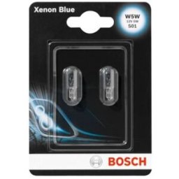 Lâmpada secundária BOSCH W5W Xenon Blue 12V/5W, 2 Peça