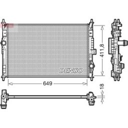 Radiador, arrefecimento do motor DENSO DRM21103