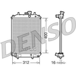 Radiador, arrefecimento do motor DENSO DRM35002