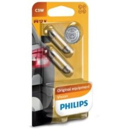 Lâmpada secundária PHILIPS C5W Premium 12V/5W, 2 Peça