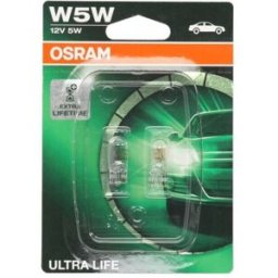 Ams-Osram Lâmpada secundária OSRAM W5W Ultra Life 12V/5W, 2 Peça