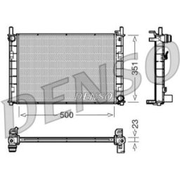 Radiador, arrefecimento do motor DENSO DRM10045