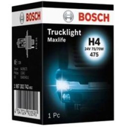 Lâmpada de halogéneo BOSCH H4 Trucklight Maxlife 24V, 75/70W