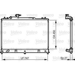 Radiador, arrefecimento do motor VALEO 735577
