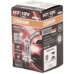 Ams-Osram Lâmpada de halogéneo OSRAM H7 Night Breaker Laser 12V, 55W