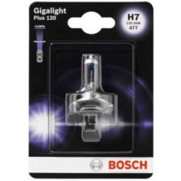 Lâmpada de halogéneo BOSCH H7 Gigalight Plus 120% 12V, 55W
