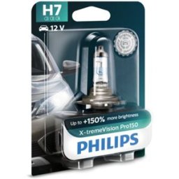 Lâmpada de halogéneo PHILIPS H7 X-tremeVision Pro150 12V, 55W