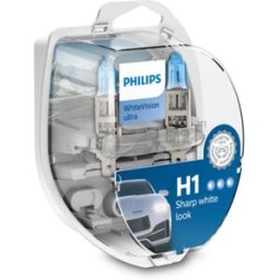 Lâmpada de halogéneo PHILIPS H1 WhiteVision Ultra 12V/55W, 2 Peça