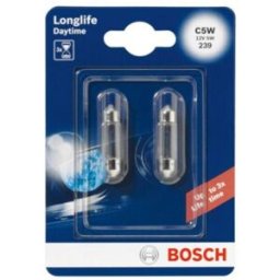 Lâmpada secundária BOSCH C5W Longlife Daytime 12V/5W, 2 Peça