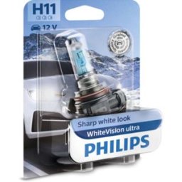 Lâmpada de halogéneo PHILIPS H11 WhiteVision Ultra 12V, 55W