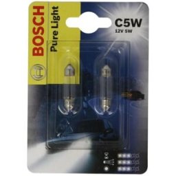 Lâmpada secundária BOSCH C5W Pure Light 12V/5W, 2 Peça