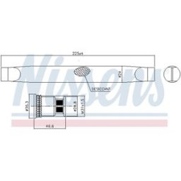 Secador, ar condicionado NISSENS 95786