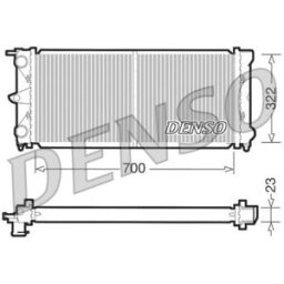 Radiador, arrefecimento do motor DENSO DRM32021