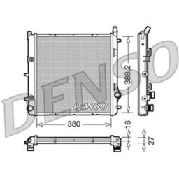 Radiador, arrefecimento do motor DENSO DRM21005