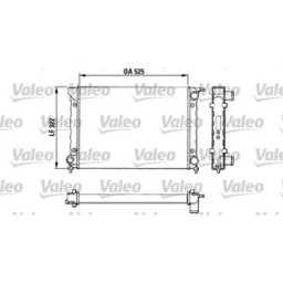 Radiador, arrefecimento do motor VALEO 883727