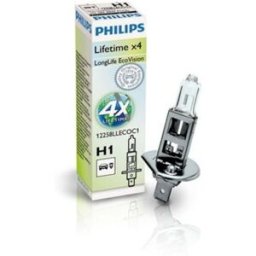 Lâmpada de halogéneo PHILIPS H1 LongLife EcoVision 12V, 55W