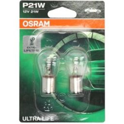 Ams-Osram Lâmpada secundária OSRAM P21W Ultra Life 12V/21W, 2 Peça