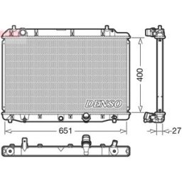Radiador, arrefecimento do motor DENSO DRM40036