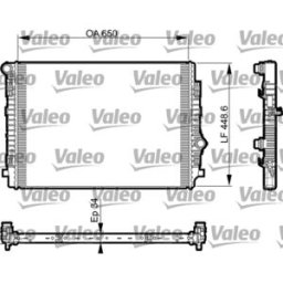 Radiador, arrefecimento do motor VALEO 735549