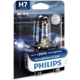 Lâmpada de halogéneo PHILIPS H7 RacingVision GT200 12V, 55W