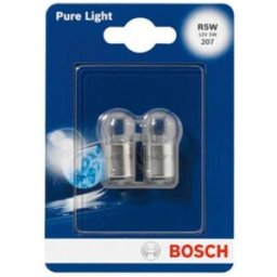 Lâmpada secundária BOSCH R5W Pure Light 12V/5W, 2 Peça