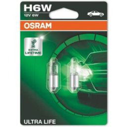 Lâmpada OSRAM H6W Ultra Life 12V/6W, 2 Peça
