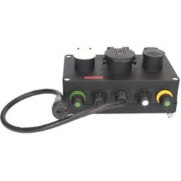 Aspock Conjunto de conectores de cabos, adaptador frontal semirreboque/reboque ASPÖCK A76-7037-007