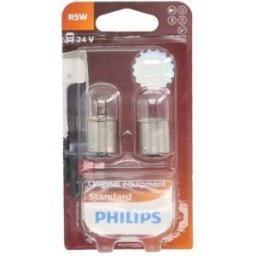 Lâmpada secundária PHILIPS R5W 24V/5W, 2 Peça