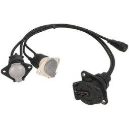 Aspock Conjunto de conectores de cabos, adaptador frontal semirreboque/reboque ASPÖCK A58-6647-001