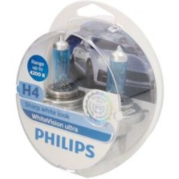 Lâmpada de halogéneo PHILIPS H4 WhiteVision Ultra 12V/60/55W, 2 Peça