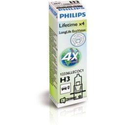 Lâmpada de halogéneo PHILIPS H3 Long Life EcoVision 12V, 55W